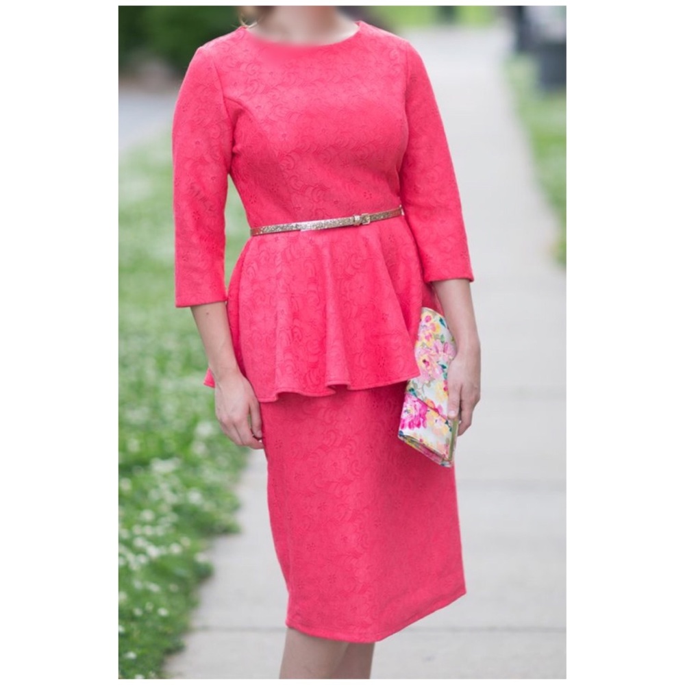 Dainty Jewels Coral Dress